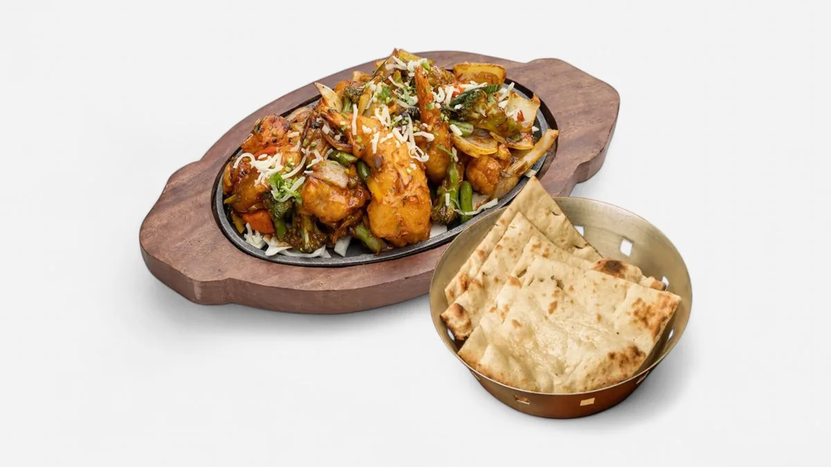 Panniroog tikka krevettidega